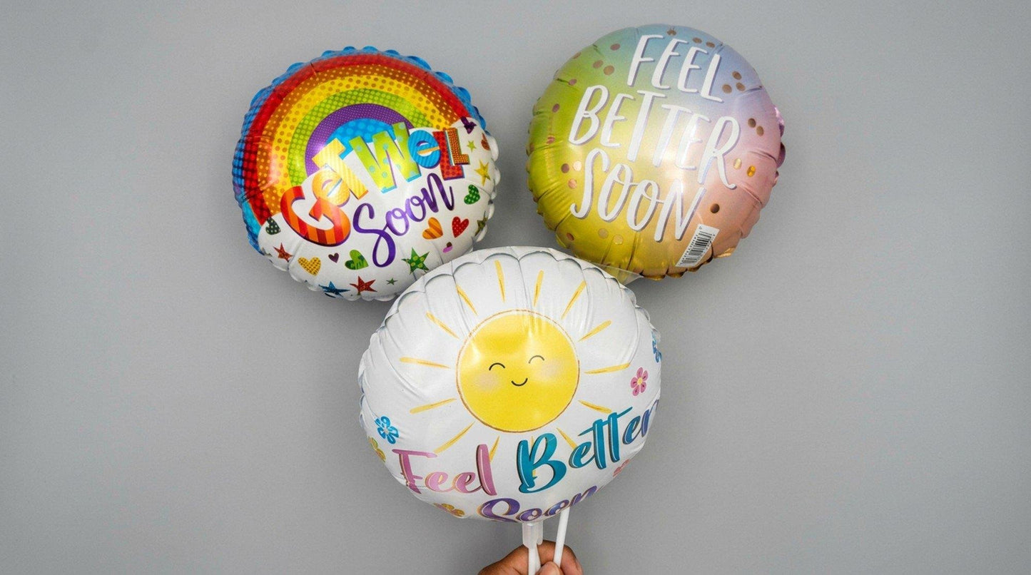 Get Well Soon 9in Balloon (AIR FILLED)