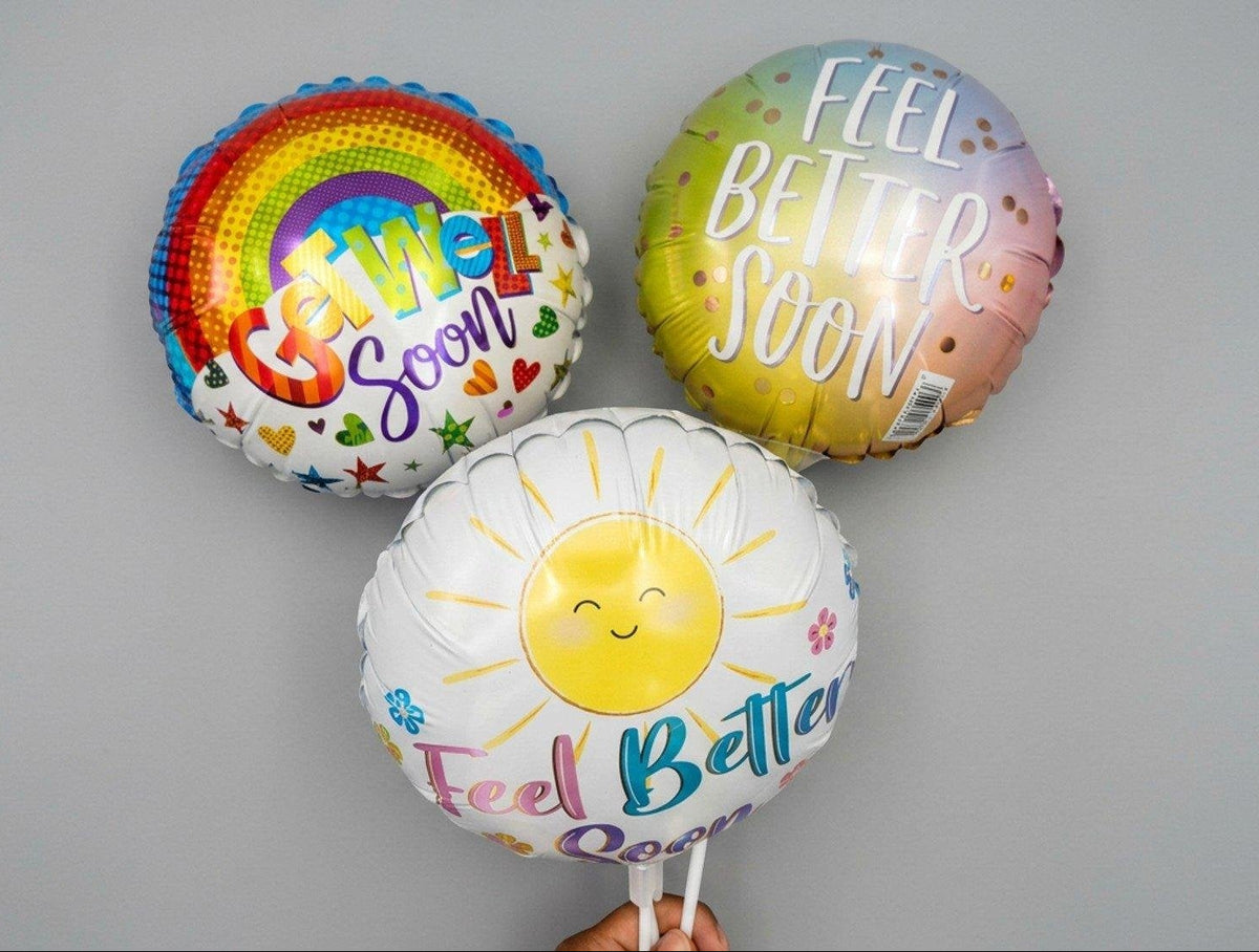 Get Well Soon 9in Balloon (AIR FILLED)