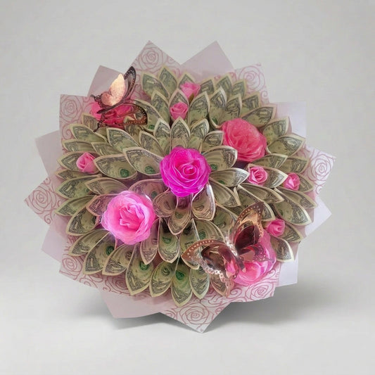 Money Bouquet (Artificial Flowers- Large)