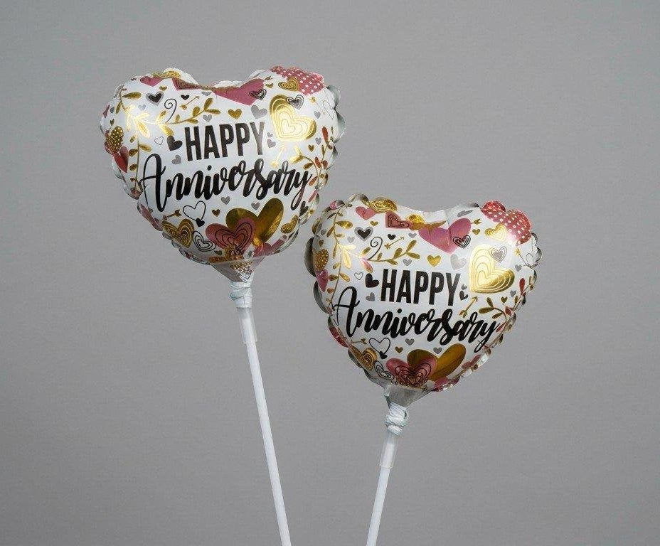 Happy Anniversary 4in Balloon (AIR FILLED)