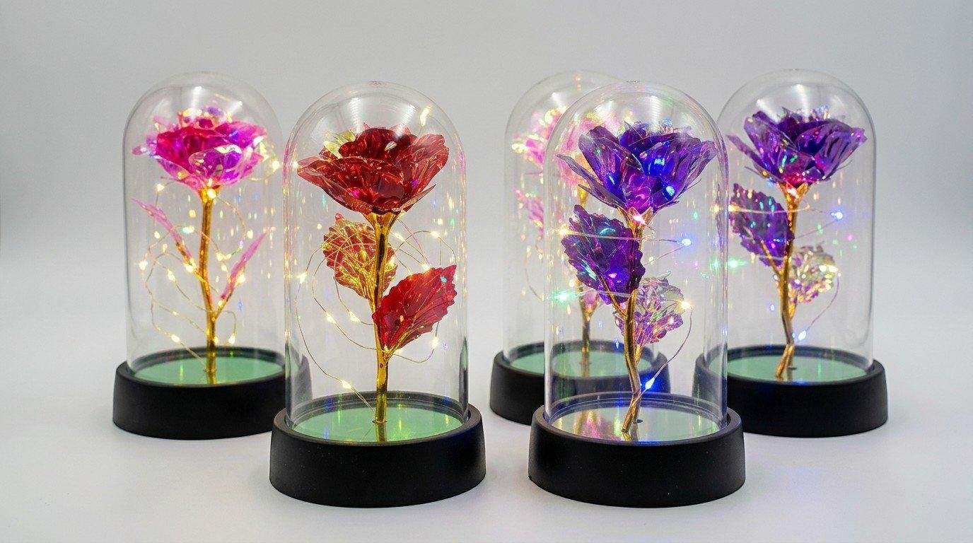 Light Up Incased Rose
