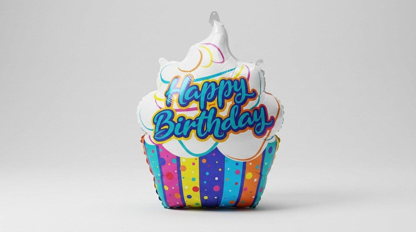 Birthday Cupcake 28' (HELIUM)
