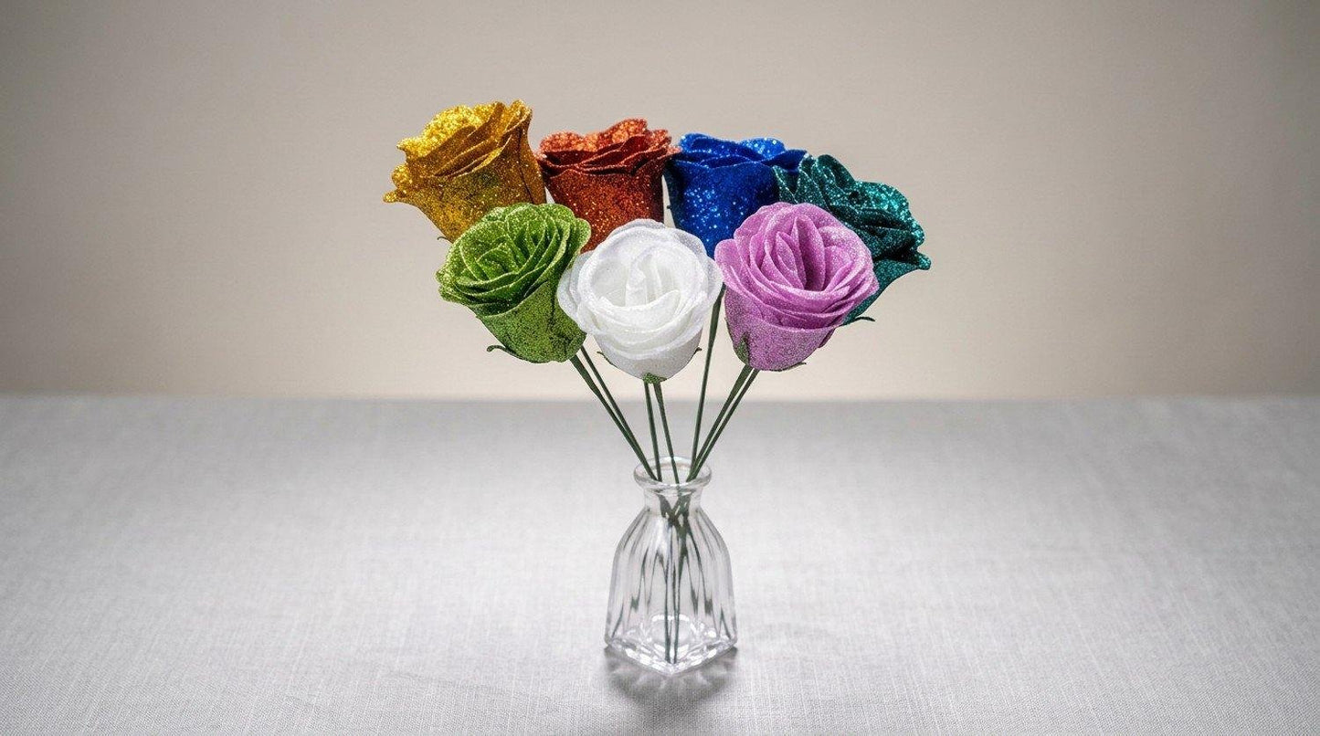 Glitter Roses (Artificial)