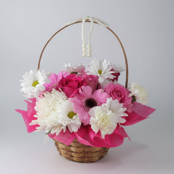 Pearl Bow Basket