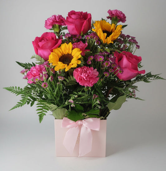 Sunflowers & Carnations Duo Arrangement
