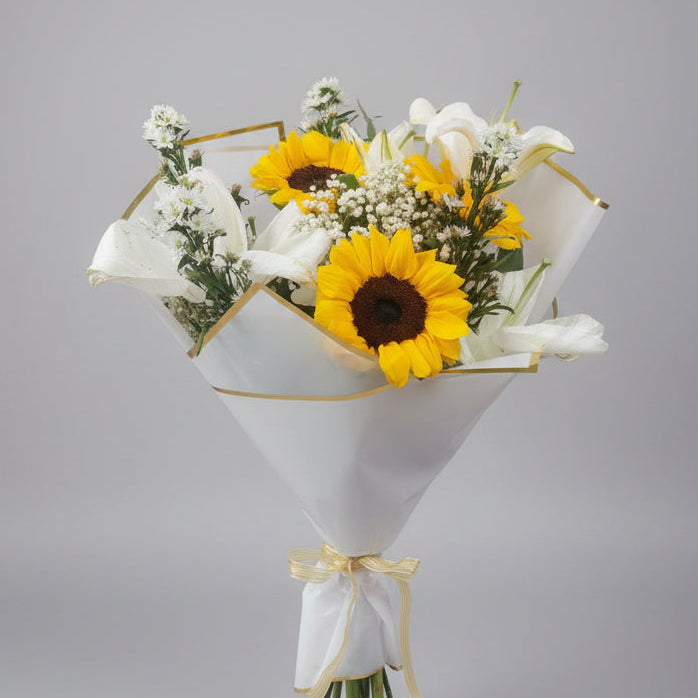Sunflowers & Lily Bouquet