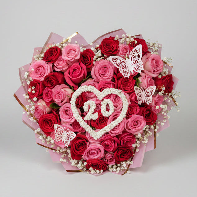 Heart Number Bouquet
