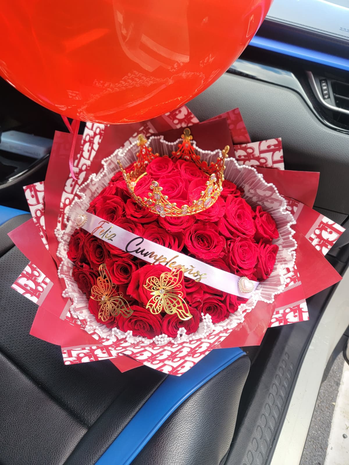 Red Dior Bouquet