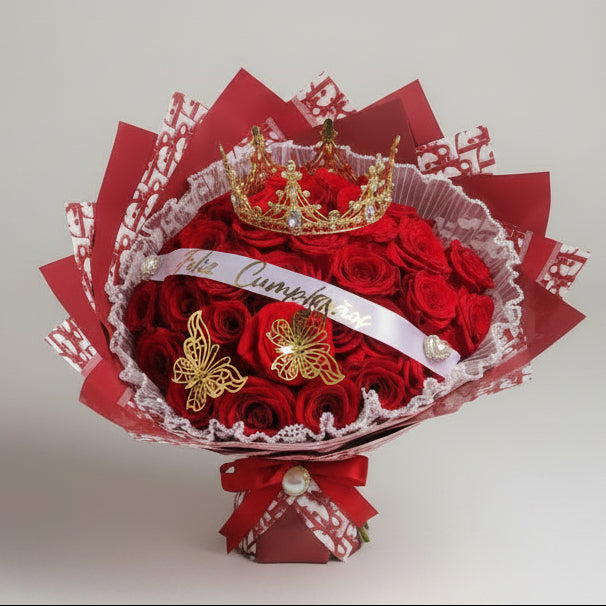 Red Dior Bouquet
