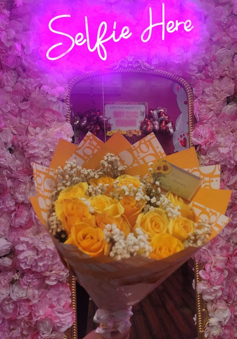 Yellow Dior Bouquet