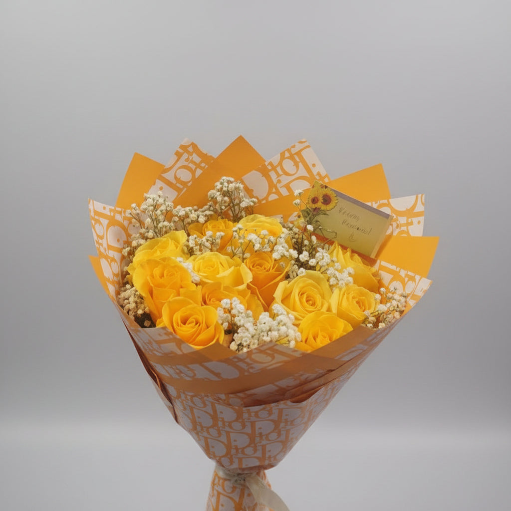 Yellow Dior Bouquet