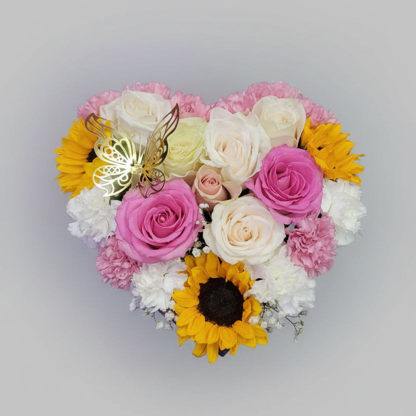 Heart Box (Mixed Flowers)