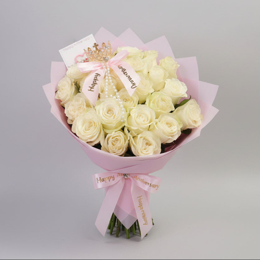 Happy Anniversary Bow Bouquet