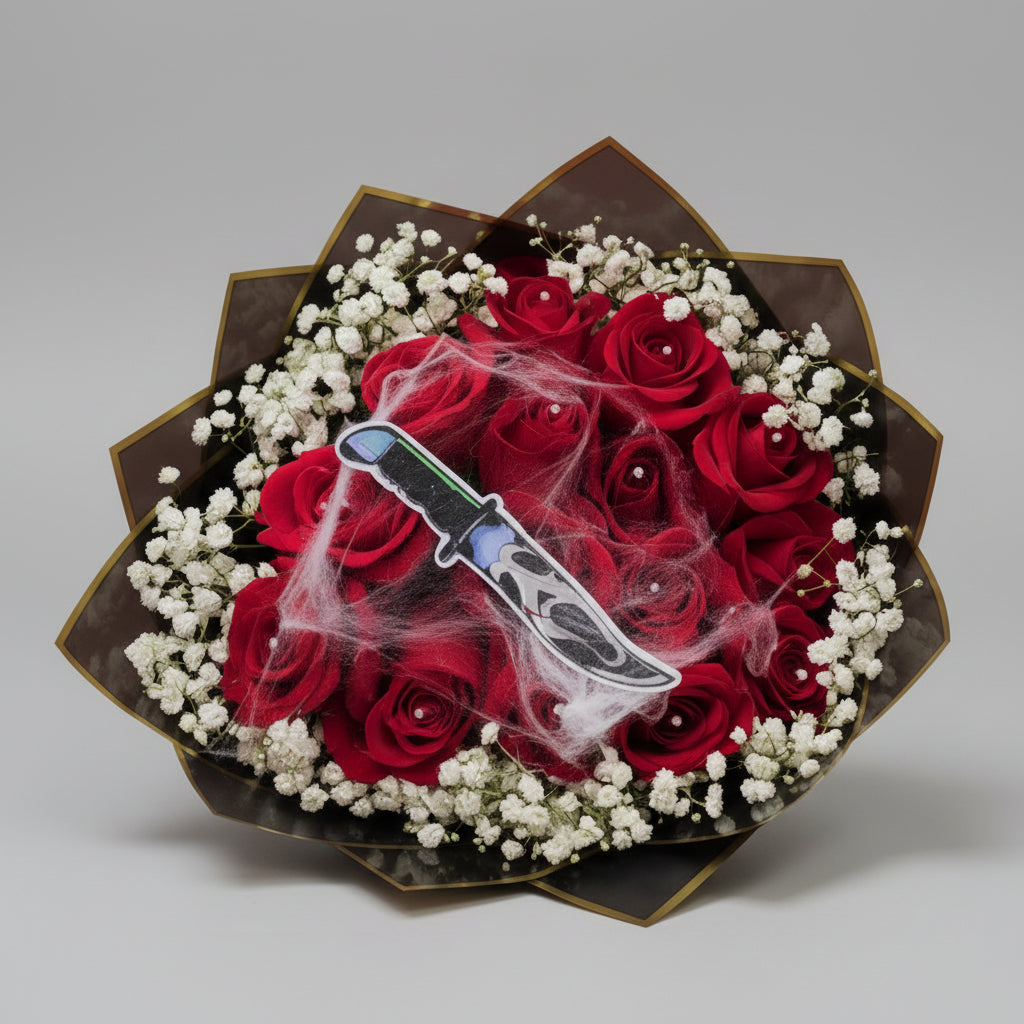Scream Halloween Knife Bouquet