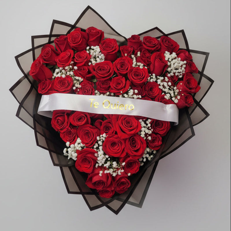 Heart Bouquet (50 Roses)