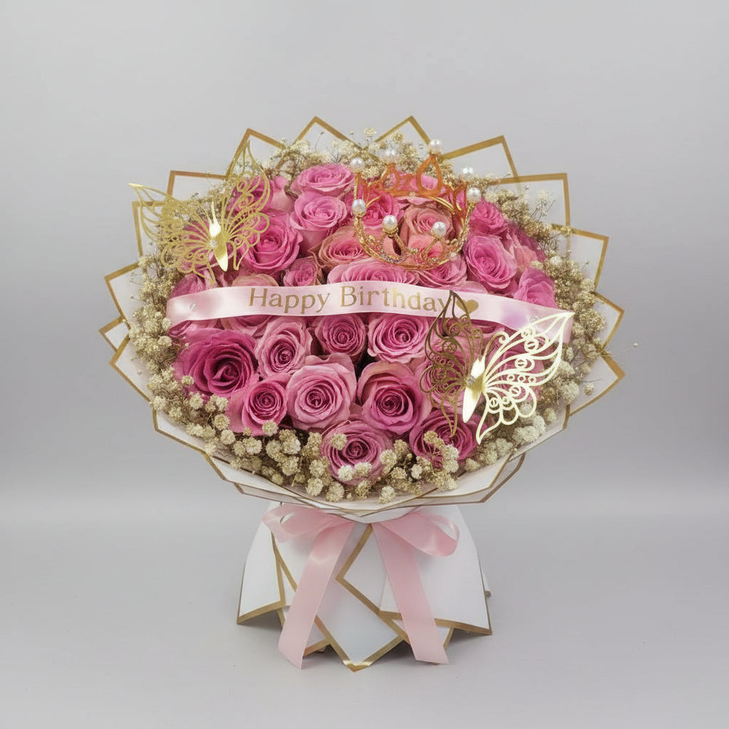 Pink & Gold Bouquet