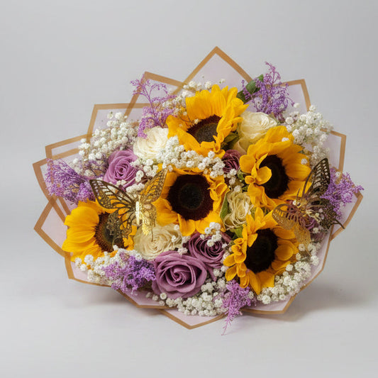 Sunflower & Rose Bouquet