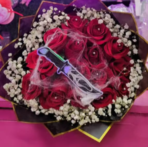 Scream Halloween Knife Bouquet
