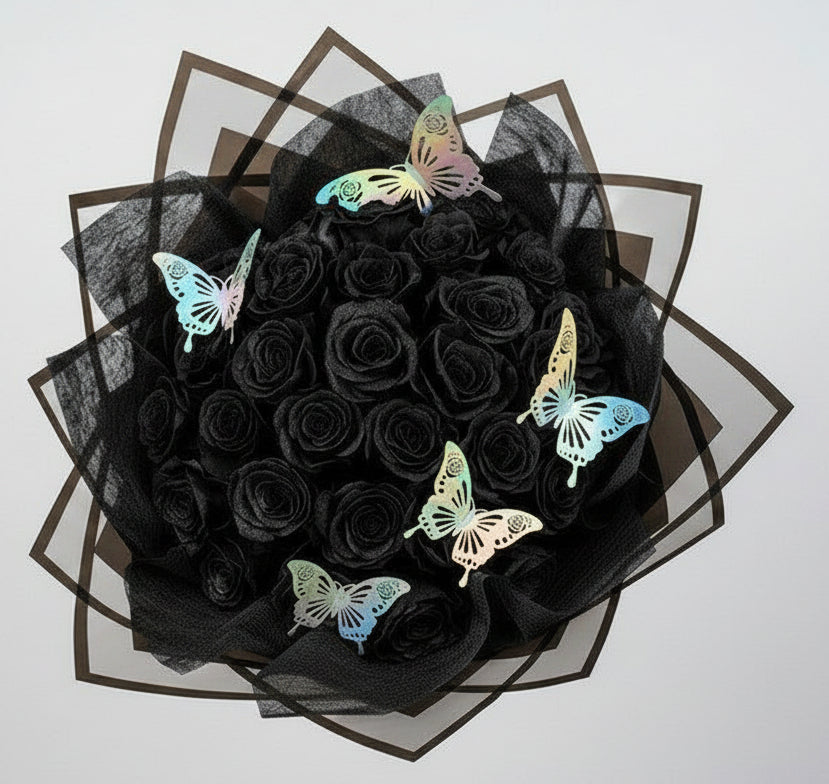 Black Rose Bouquet