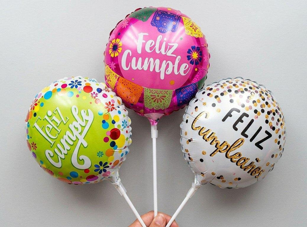 Feliz Cumple 9in Balloon (AIR FILLED)