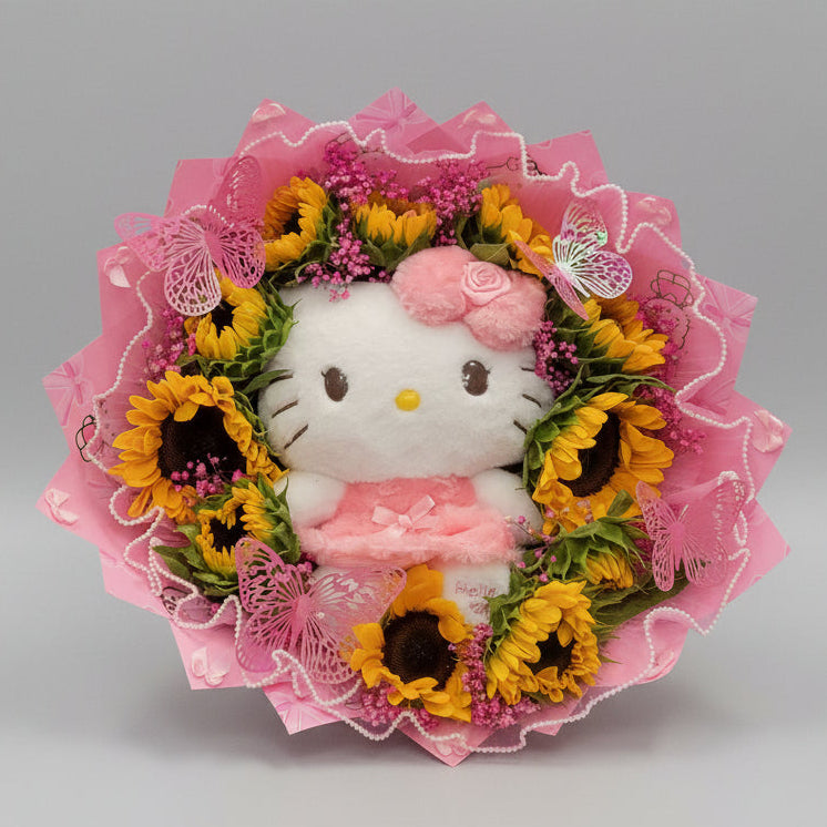 Hello Kitty Sunflowers Bouquet