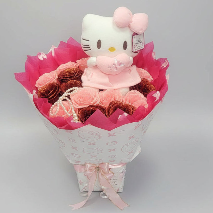 Hello Kitty Glitter Rose Bouquet