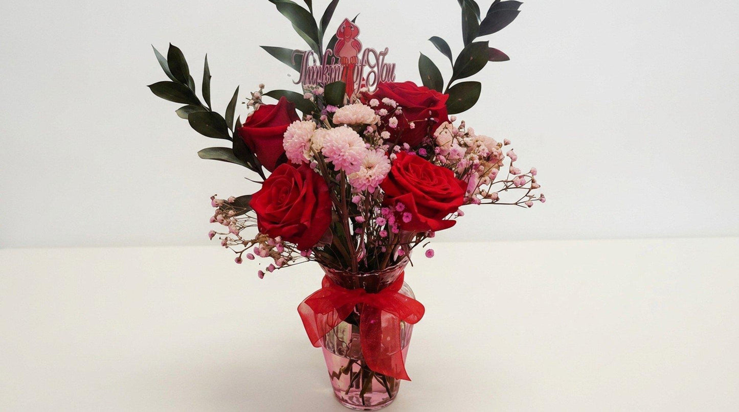 Roses & Daisy's in a Vase