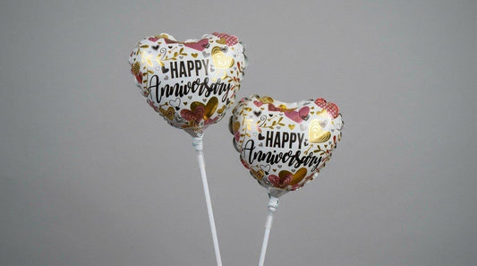 Happy Anniversary 4in Balloon (AIR FILLED)