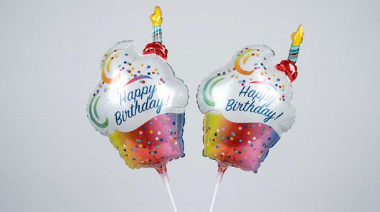 Birthday Cupcake 11in Balloon (AIR FILLED)