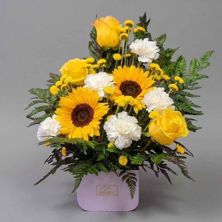 Sunflower Carnations Arrangement