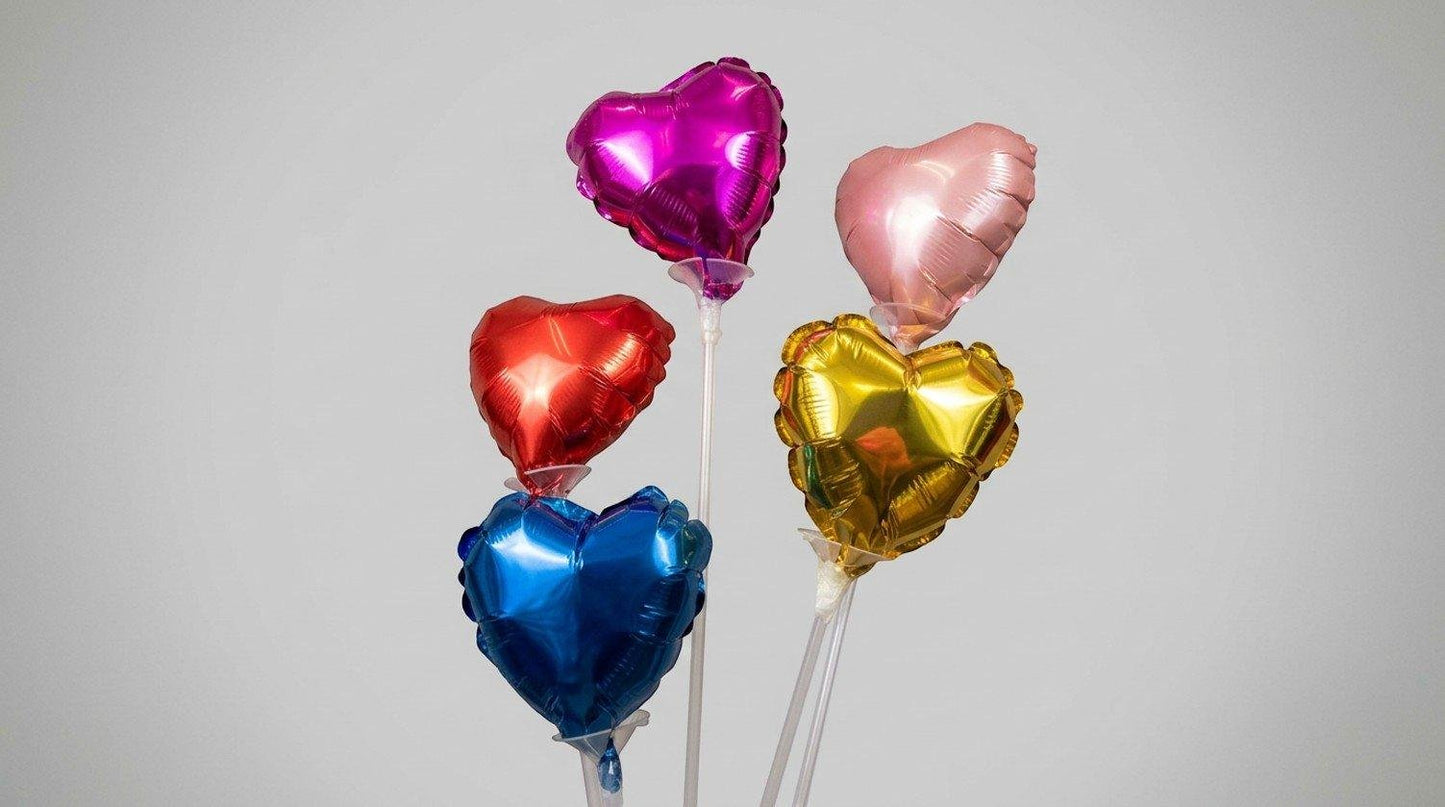 Heart 4in Balloon (AIR FILLED)(Style Varies)