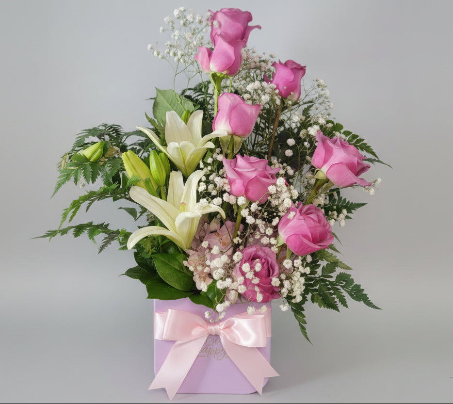 Split in Two Floral Box