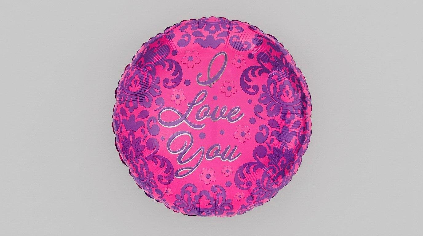 I Love You Red Circle 17' (HELIUM)