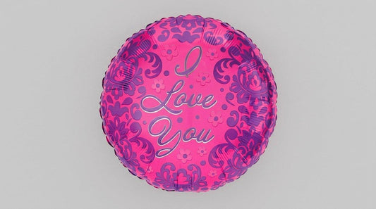 I Love You Red Circle 17' (HELIUM)