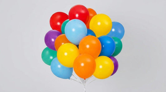 Solid Color Balloon Bundles (10Pcs - HELIUM)