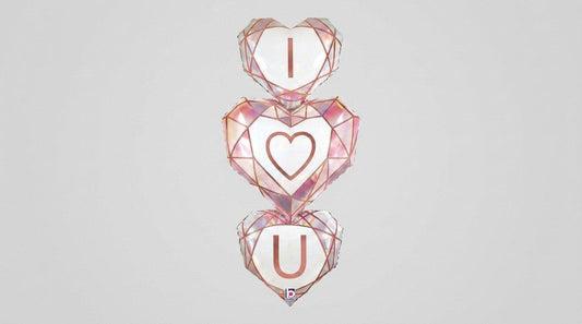 I Love You 3 Hearts 38' (HELIUM)
