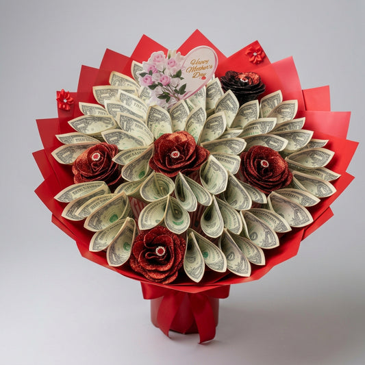 Money Bouquet (Artificial Flowers- Large)
