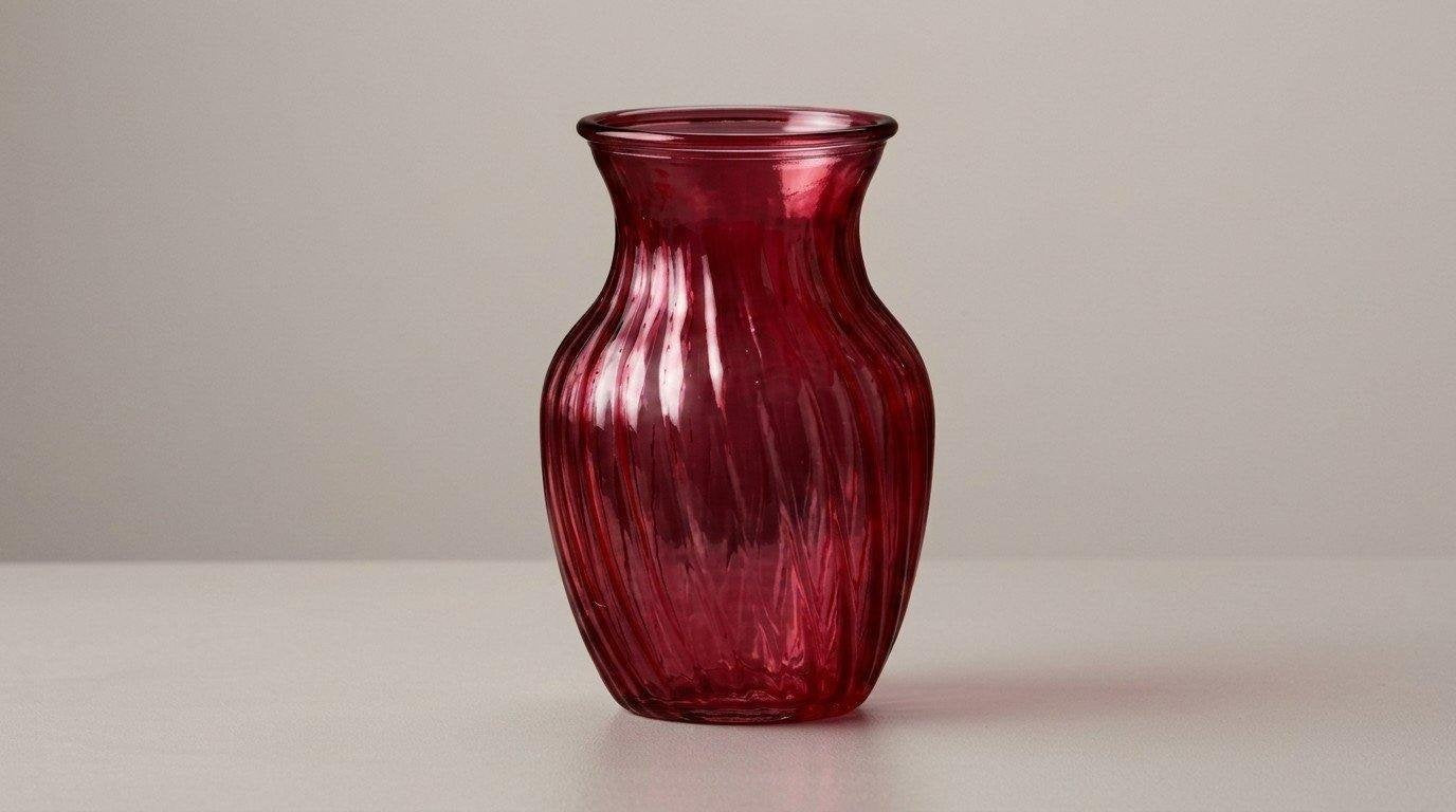 Med Red Vase