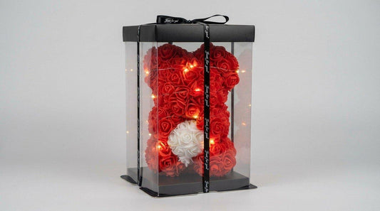 11in Red Bear with Lights