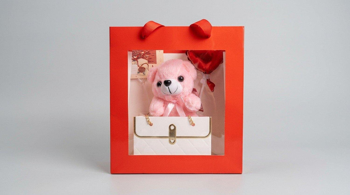 Plushie Purse W. Balloon & Card
