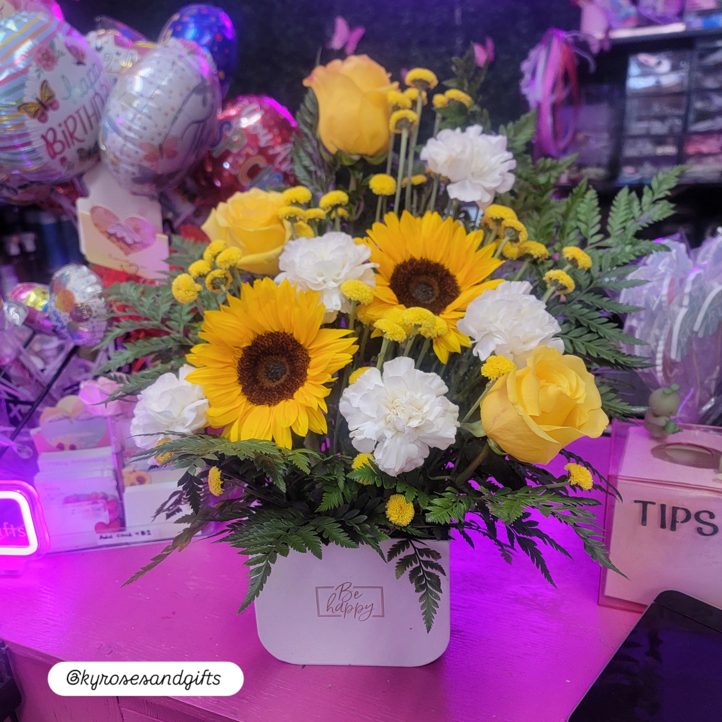 Sunflowers & Carnations Duo Arrangment