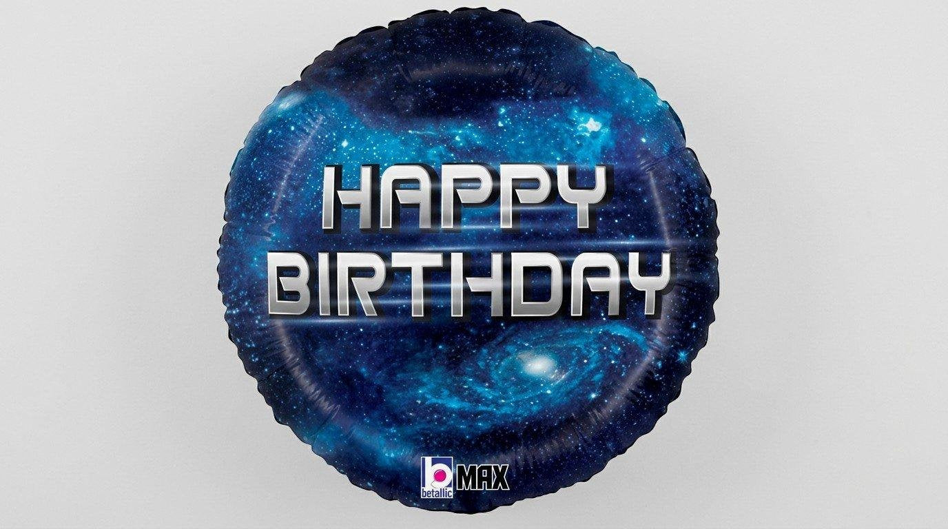 Birthday Galaxy 18'  (HELIUM)