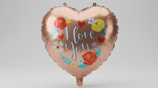 I Love You Rose Gold 18' (HELIUM)