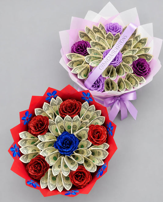 Money Bouquet (Artificial Flowers- Small)