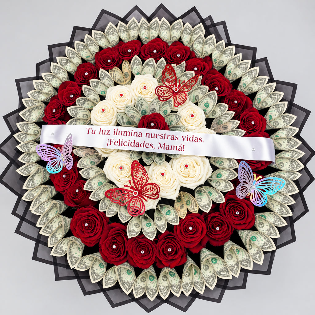 Garden of Roses Money Bouquet