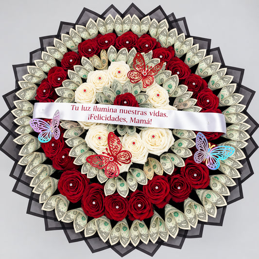 Garden of Roses Money Bouquet
