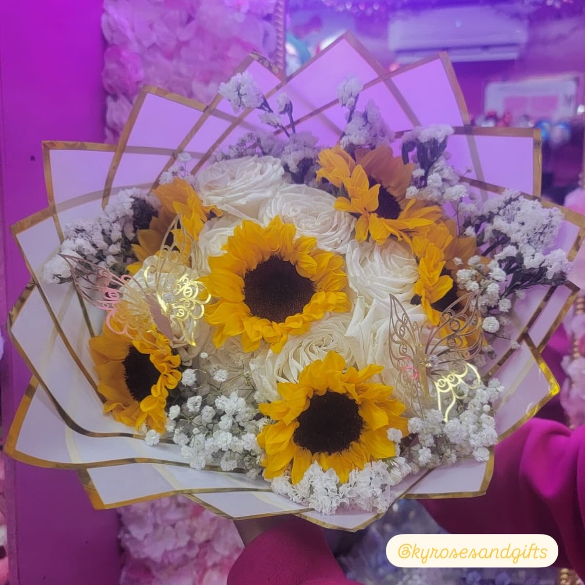 Sunflower & Rose Bouquet