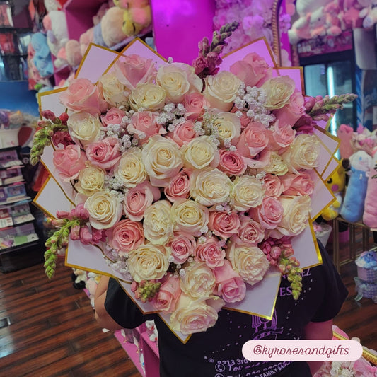Heart Bouquet (50 Roses)