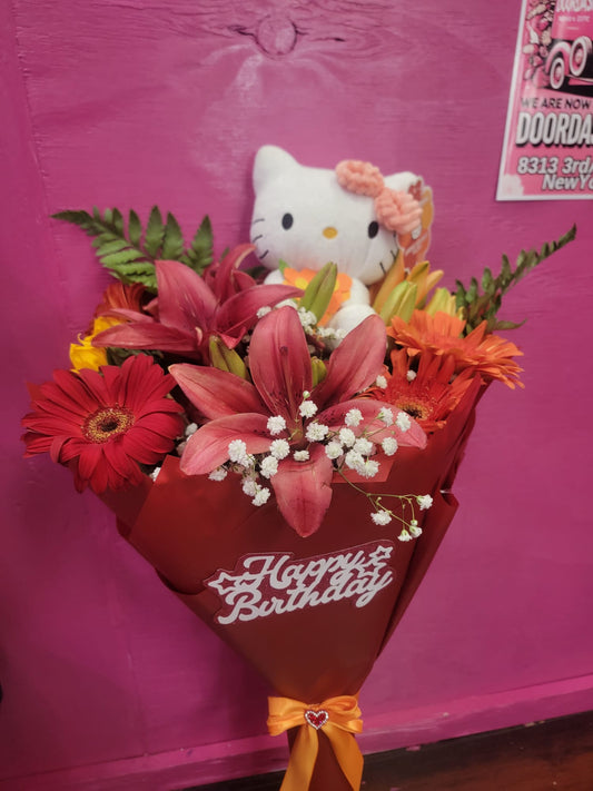 Hello Kitty Plushie Bouquet