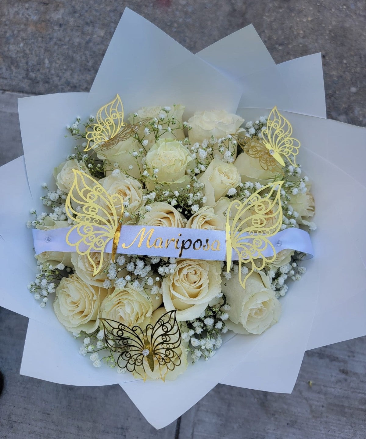 15 Roses Bouquet With Banner